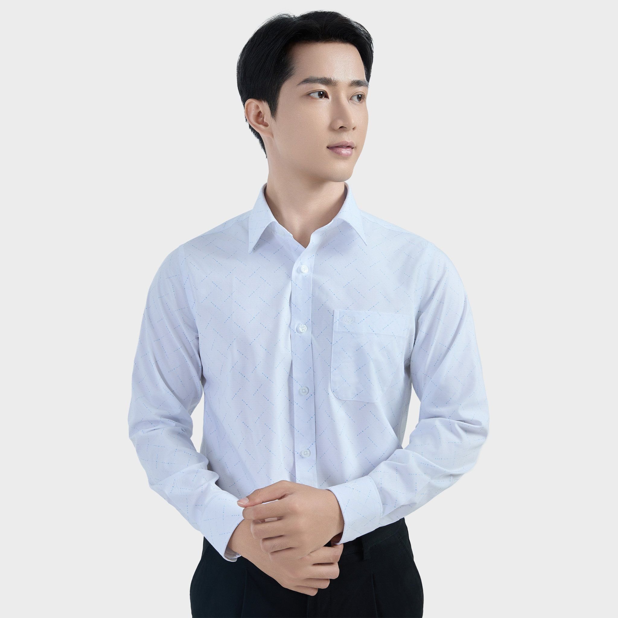  Áo sơ mi nam dài tay cao cấp vải sợi tre - ABD.BPS.BE 217 