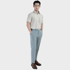  Áo sơ mi nam ngắn tay BELLUNI vải sợi sồi thoải mái thanh lịch - ABN.PML.BE 322 