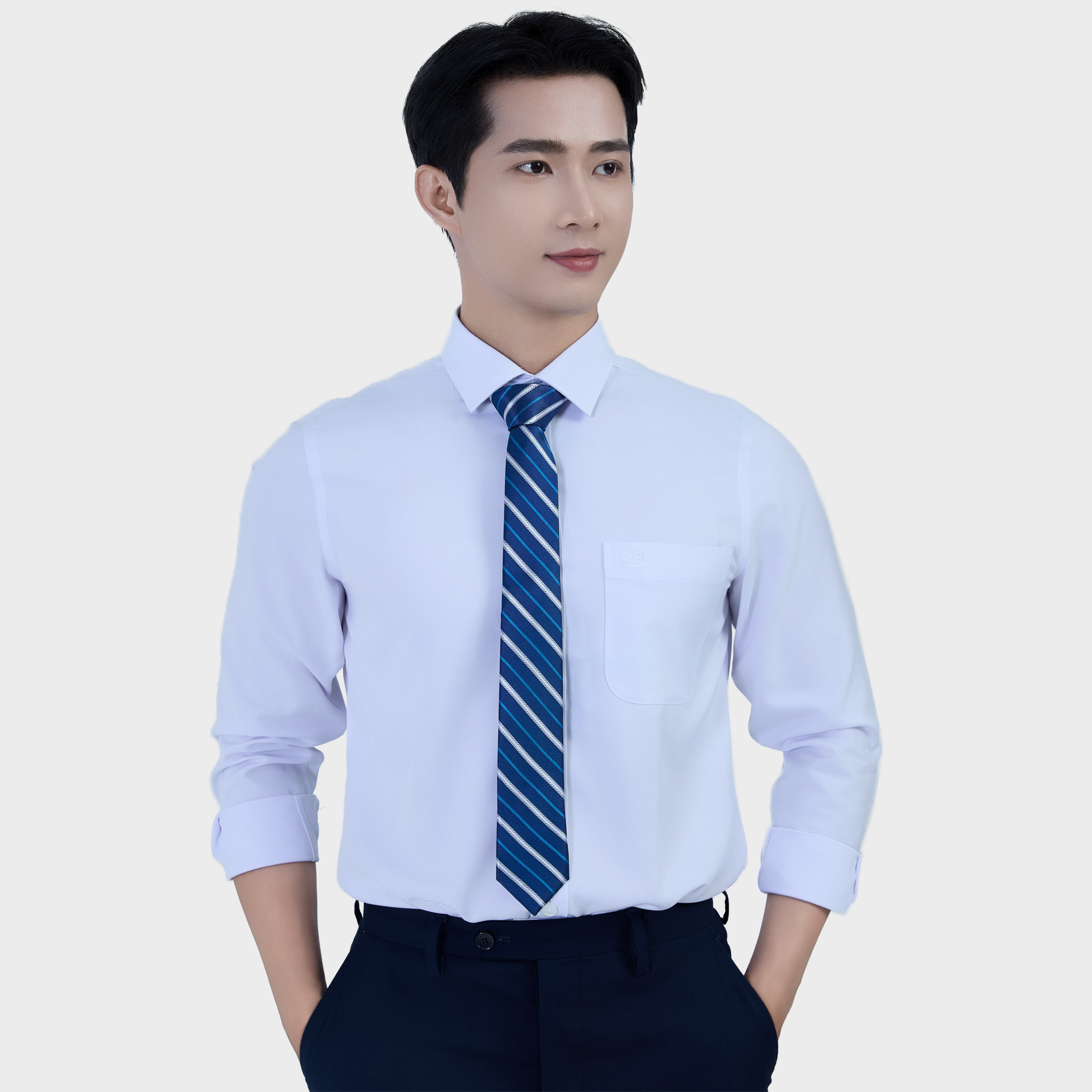  Áo sơ mi nam dài tay cao cấp BELLUNI vải sợi tre  ABD.BP.BE 212 