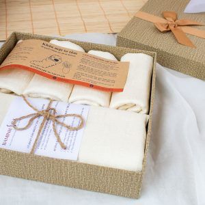  Set quà 009: Khăn Mặt, Khăn Tắm Tơ Tằm 