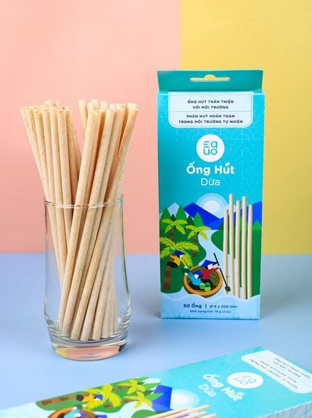  Ống hút dừa (hộp 50 ống) Equo 