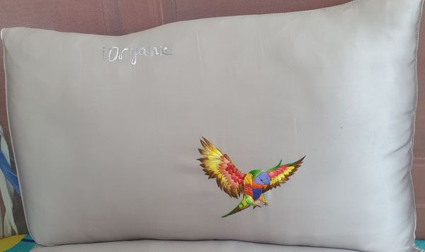  Gối lụa tơ tằm IORGANIC grey 