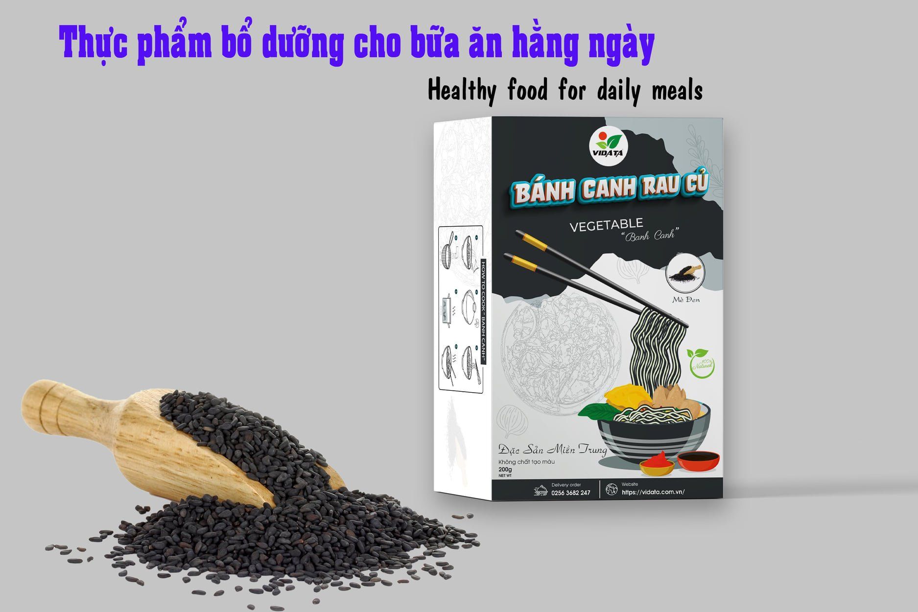  Bánh canh mè đen VIDATA 