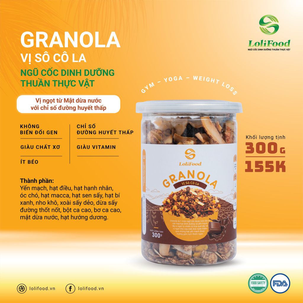 Granola Vị Sô Cô La 30l0g 