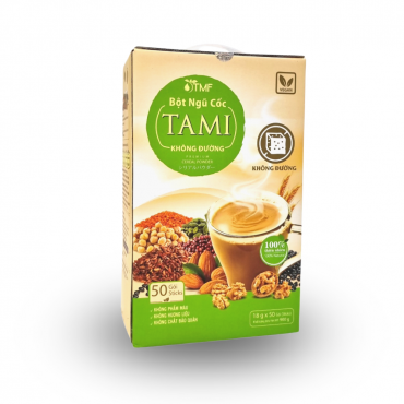  Bột ngũ cốc Tami không đường hộp 900g (18g x 50 gói) 