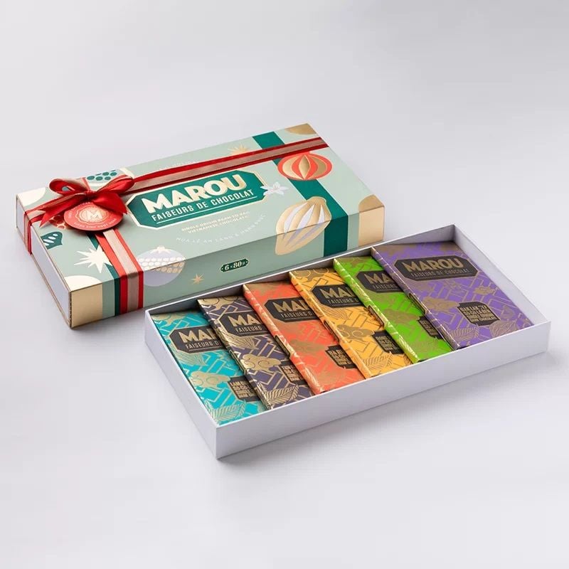  HỘP QUÀ 6 THANH SÔ-CÔ-LA SINGLE ORIGIN 80G 