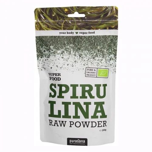  Bột Tảo Xoắn Spirulina Hữu Cơ Purasana 200g 