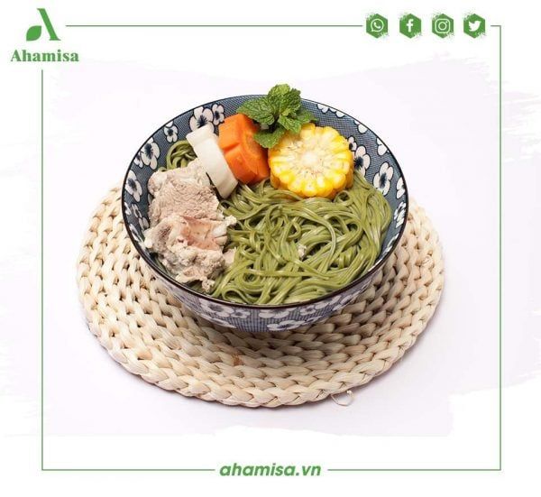  Mì rau củ sạch cải bó xôi Ahamisa hộp 240gr 