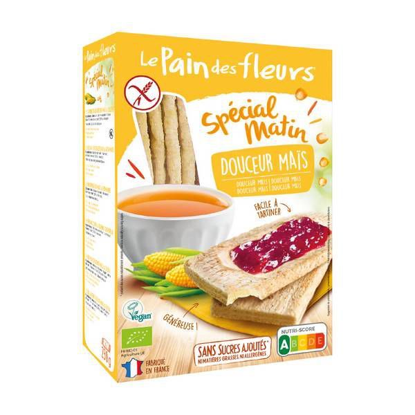  [Le Pain Des Fleurs] Bánh Gạo Vị Bắp (Ngô) Hữu Cơ 230g 