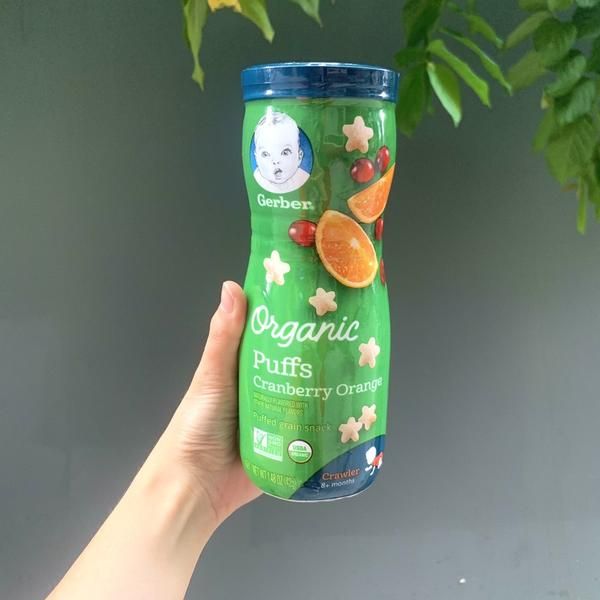  Hộp Bánh Ăn Dặm Gerber Organic Puffs 42g Các Vị 