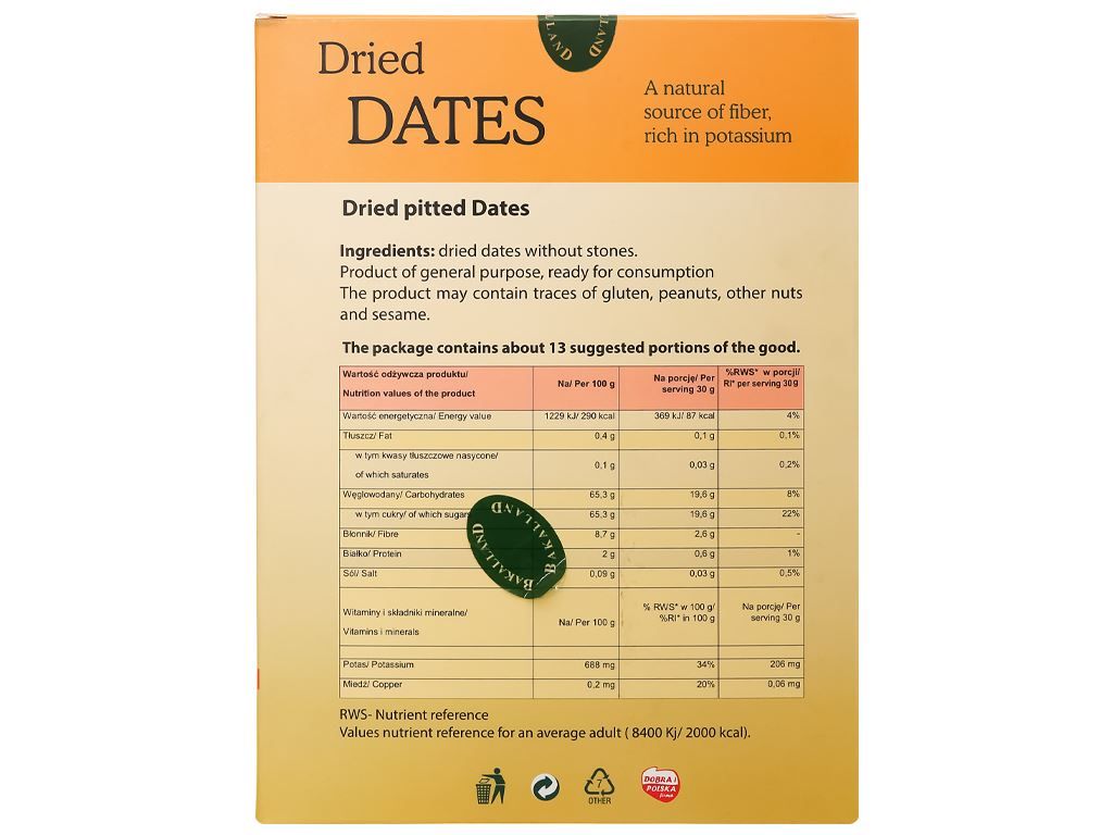  Quả chà là sấy Bakalland 400g 