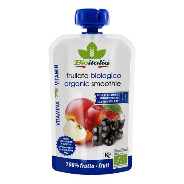  HỖN HỢP NƯỚC ÉP TÁO VÀ QUẢ LÝ CHUA ĐEN HỮU CƠ BIOITALIA 120G 