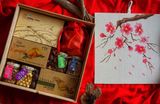  Quà tặng Hoa Đào ( Tranh hoa đào vẽ tay ) 