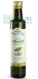  Dầu olive ép lạnh hữu cơ Extra Virgin Mani Organic chai 250ml 
