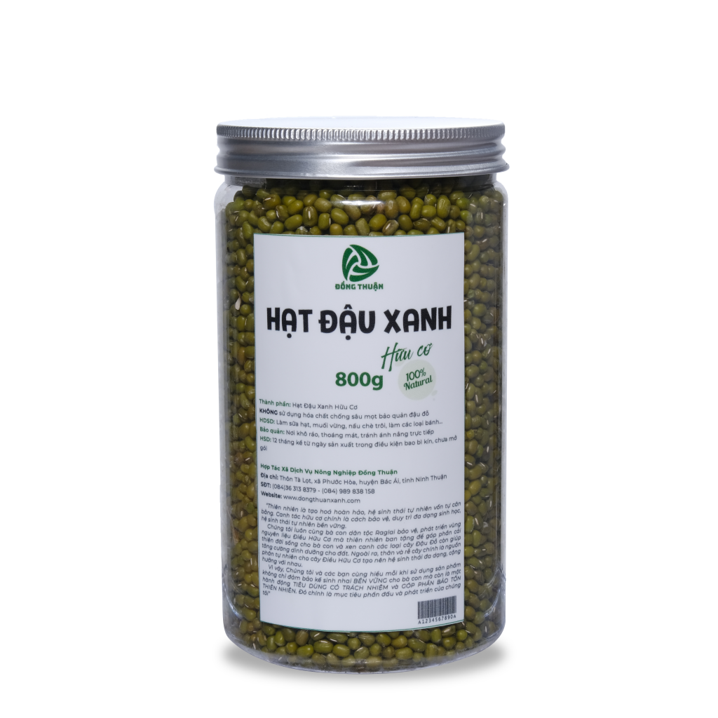  Đậu xanh hữu cơ – hộp 800g 