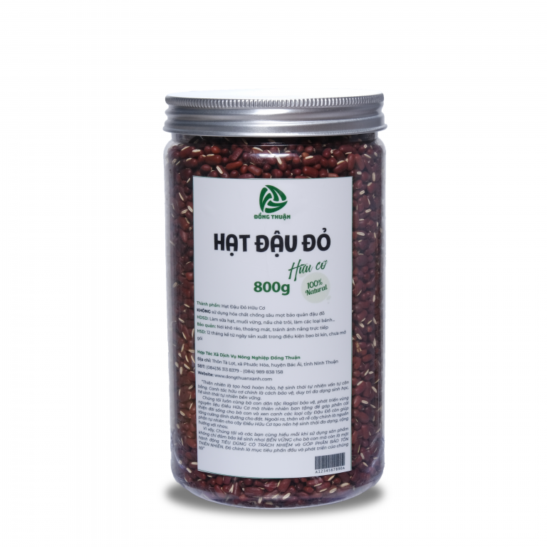  Đậu đỏ hữu cơ – hộp 800g 