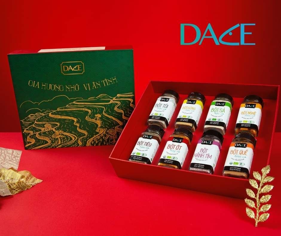  Hộp gia vị hữu cơ Dace 8 lọ gia vị 