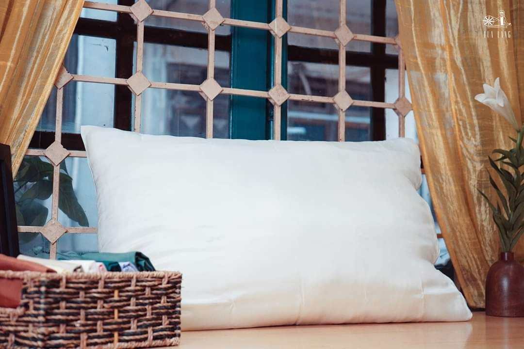  Vỏ gối lụa Lụa Làng 