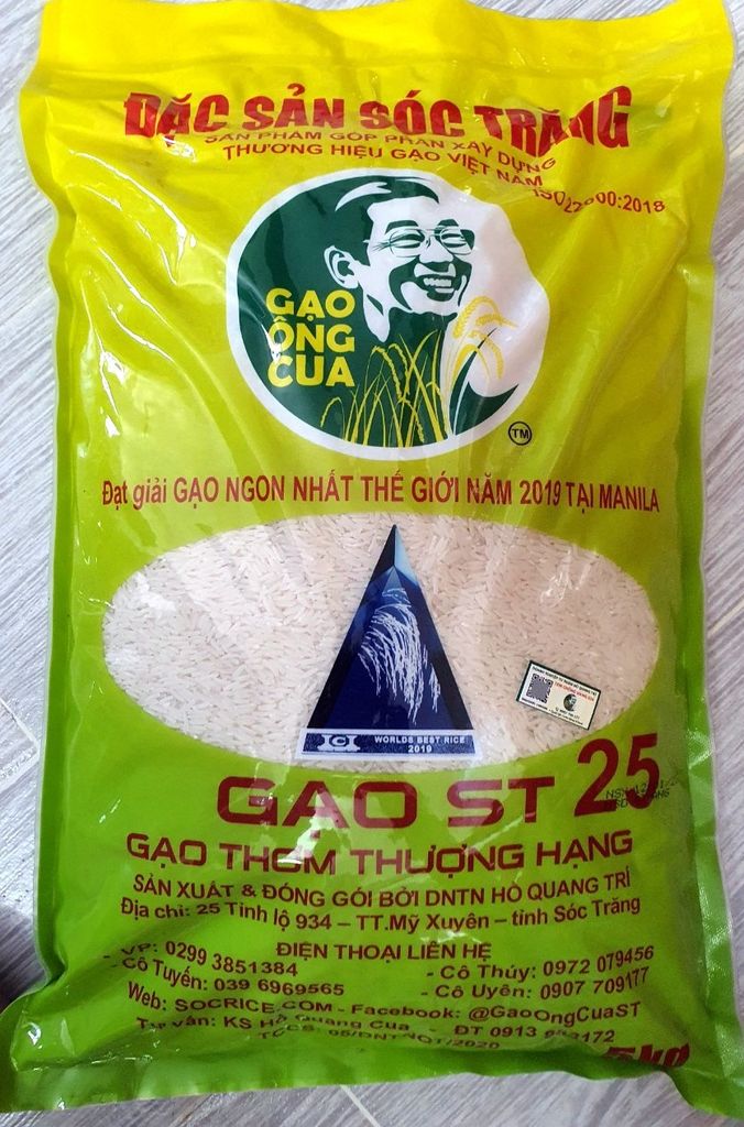  Gạo Ông Cua ST25 (túi 5kg) 