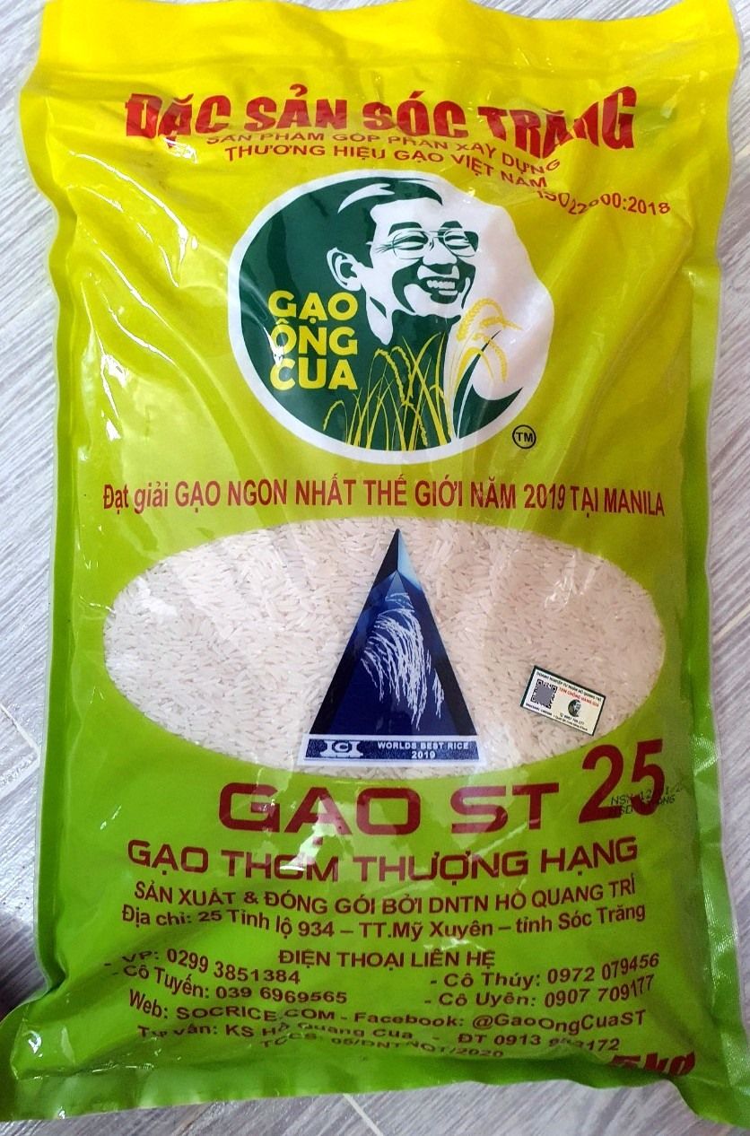  Gạo Ông Cua ST25 (túi 5kg) 