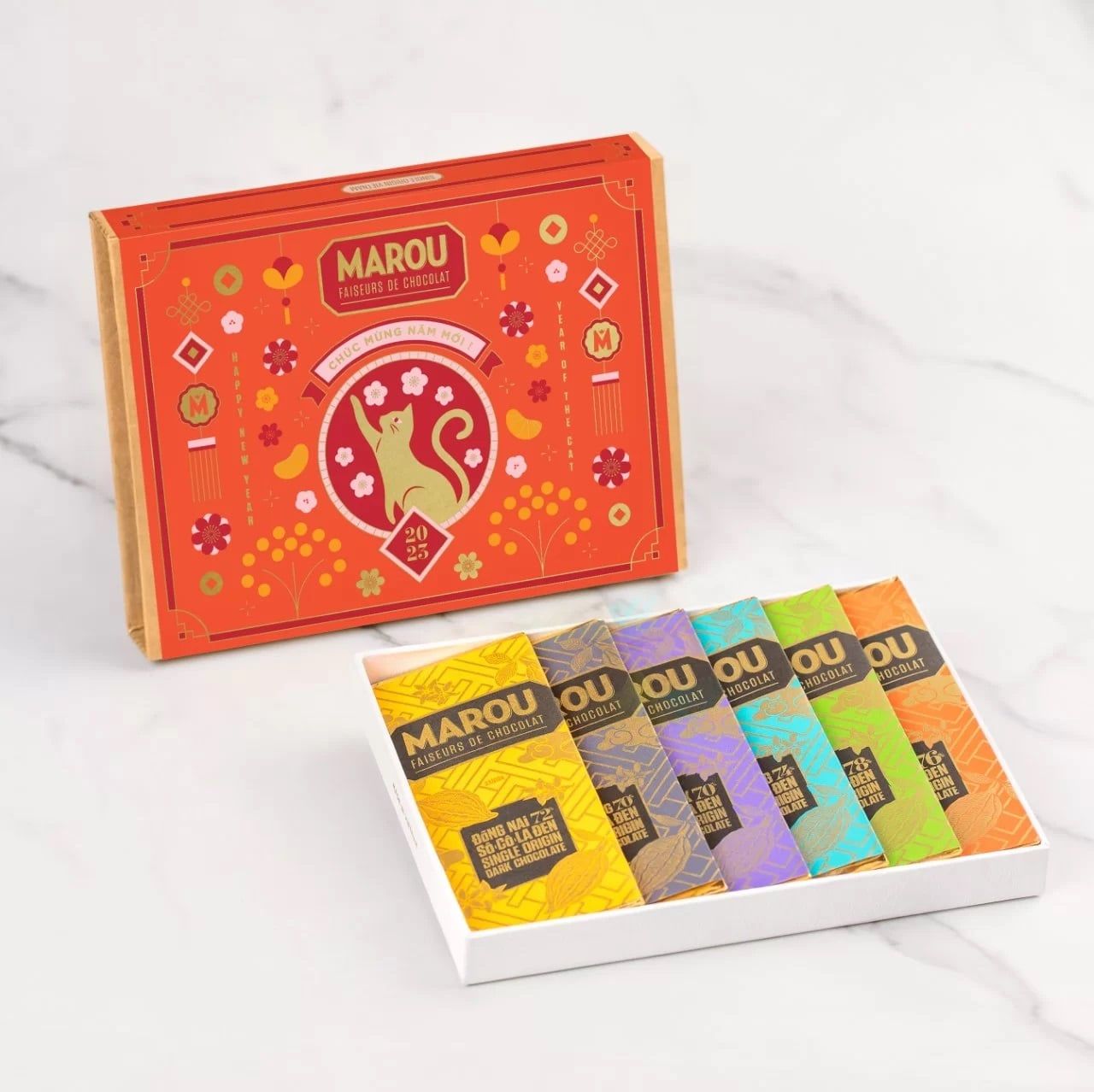  HỘP QUÀ TẾT 6 THANH SINGLE ORIGIN MINI 24G 