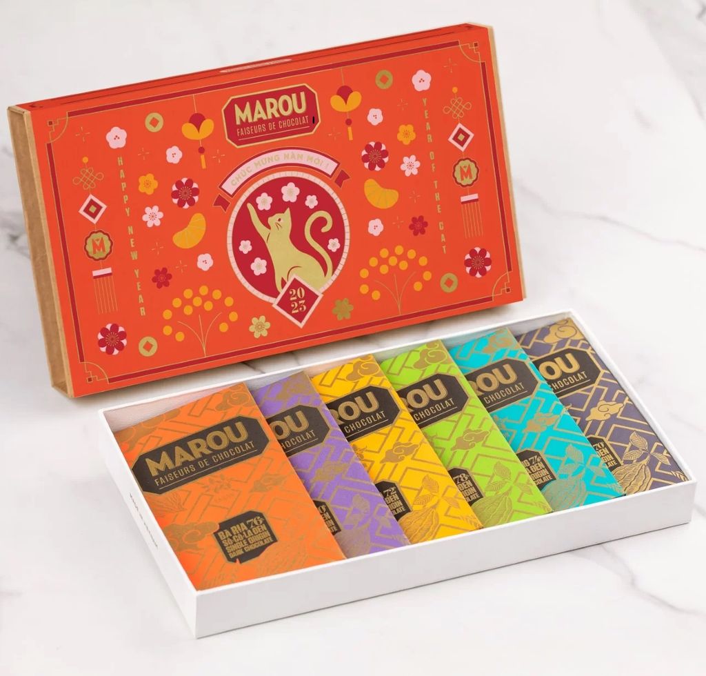  HỘP QUÀ TẾT 6 THANH SINGLE ORIGIN MINI 80G 