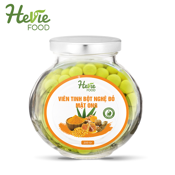  Viên Tinh Bột Nghệ Đỏ Mật Ong HeVieFood 