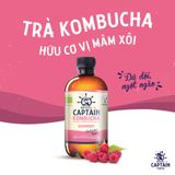 Trà dưỡng sinh Kombucha hữu cơ vị mâm xôi 400ml The GUTsy 