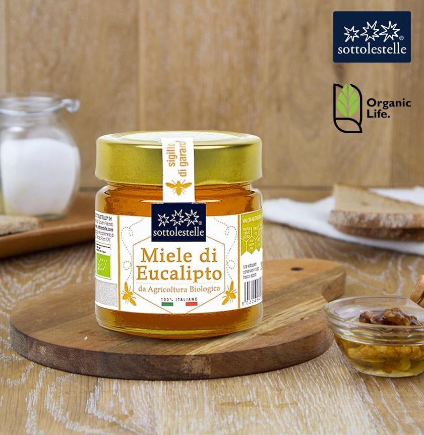  Mật ong hoa bạch đàn hữu cơ Sottolestelle 280g 