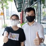  Khẩu trang lụa tơ tằm 2 lớp 