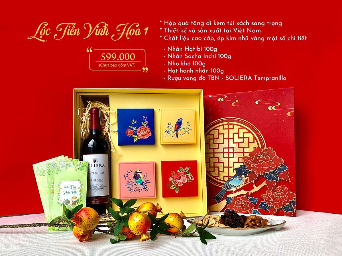  Bộ quà tặng Lộc Tiến Vinh Hoa 