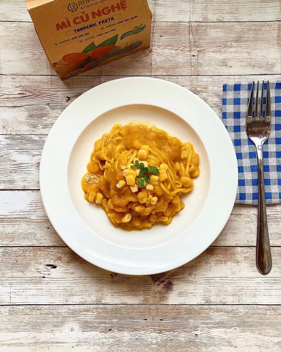  Mì củ nghệ hữu cơ Anpaso 300G 