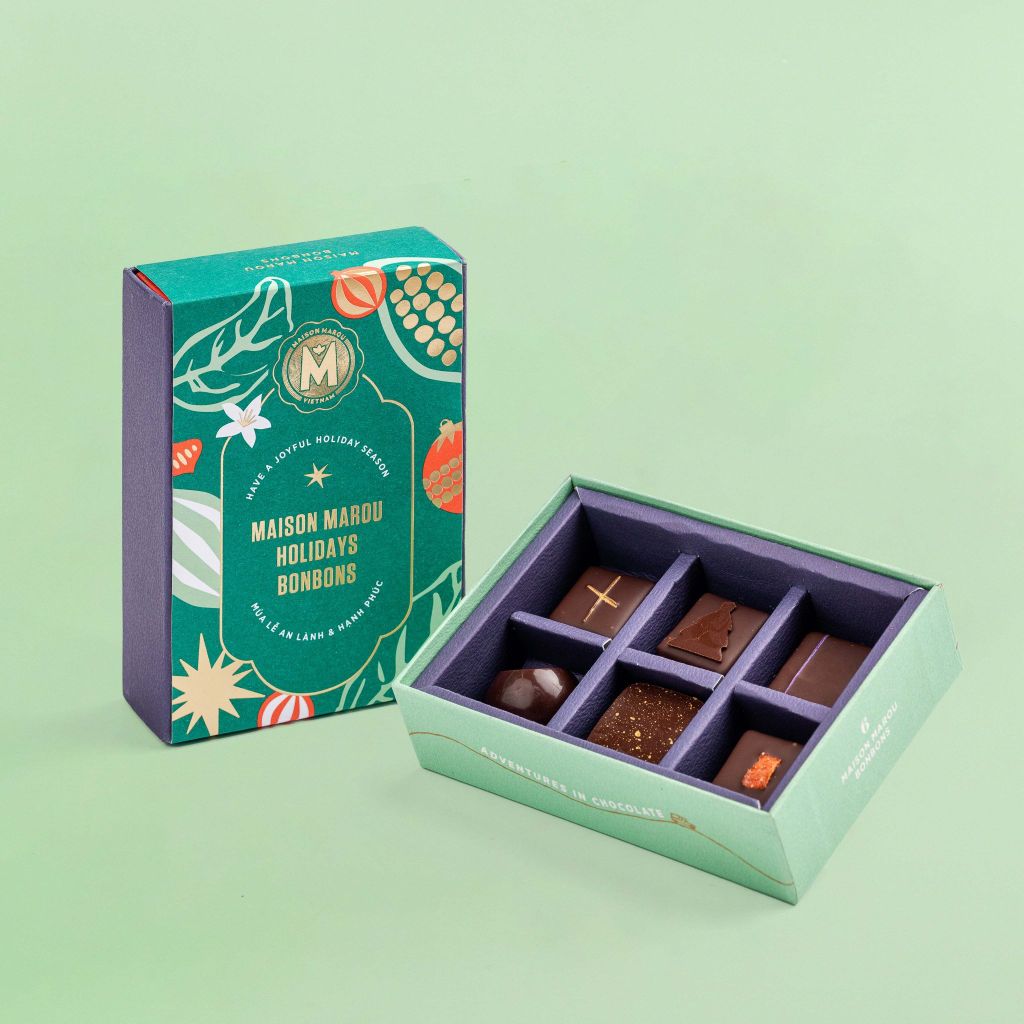  HỘP BONBON MÙA LỄ HỘI HỘP 6 VIÊN 