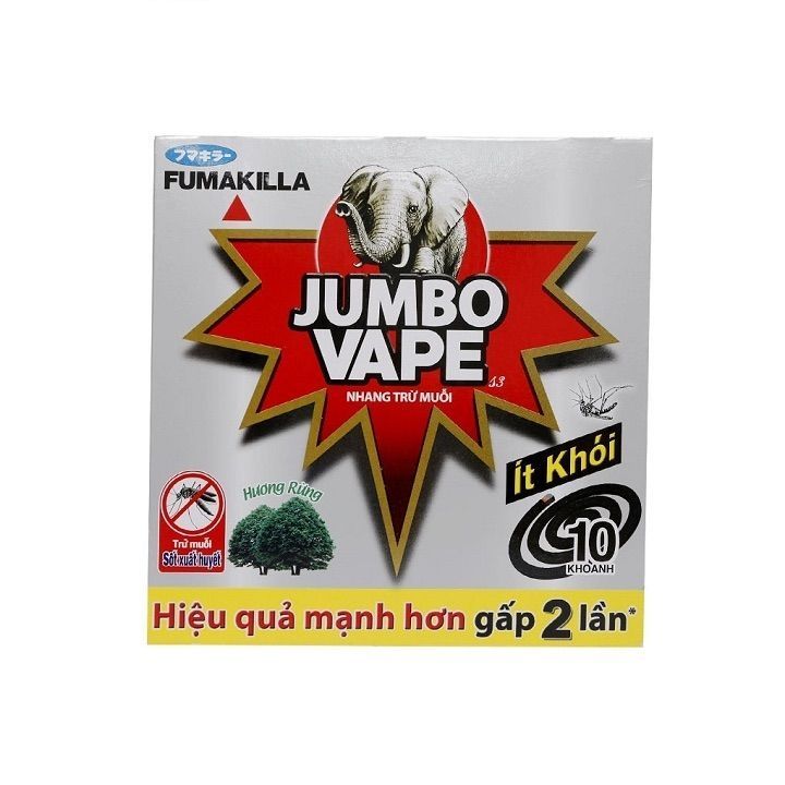  Nhang muỗi Jumpo Vape ít khói hộp 135g 