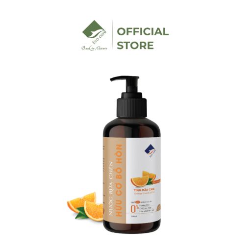  Nước rửa chén hữu cơ Bồ hòn tinh dầu Cam 