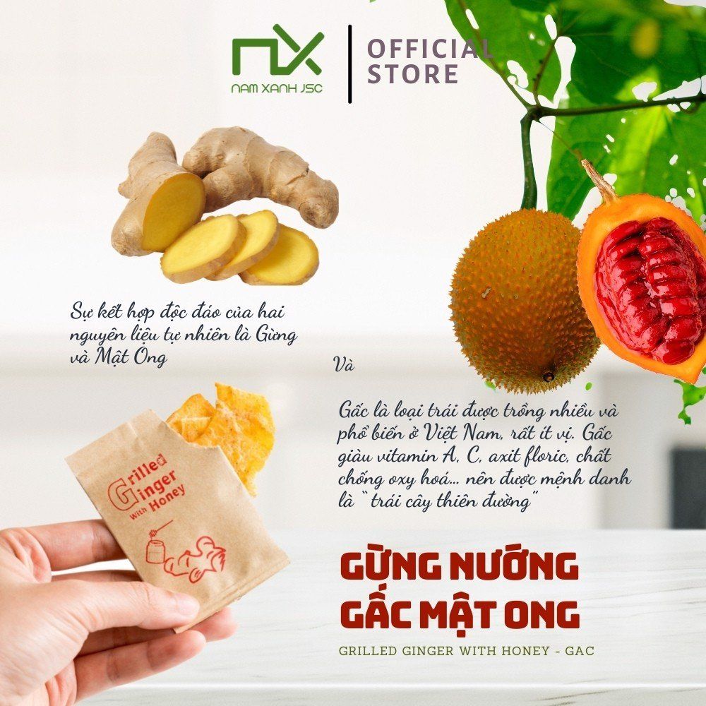  GỪNG NƯỚNG GẤC MẬT ONG 80G (110G) - TP32055 - NAM XANH 