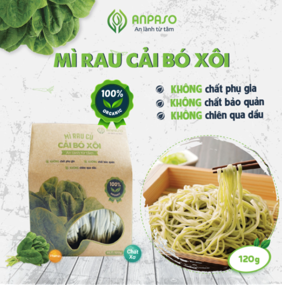  Mì cải bó xôi Anpaso 120g 