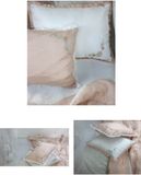  Chăn tơ tằm trẻ em thêu hoa cúc họa mi 