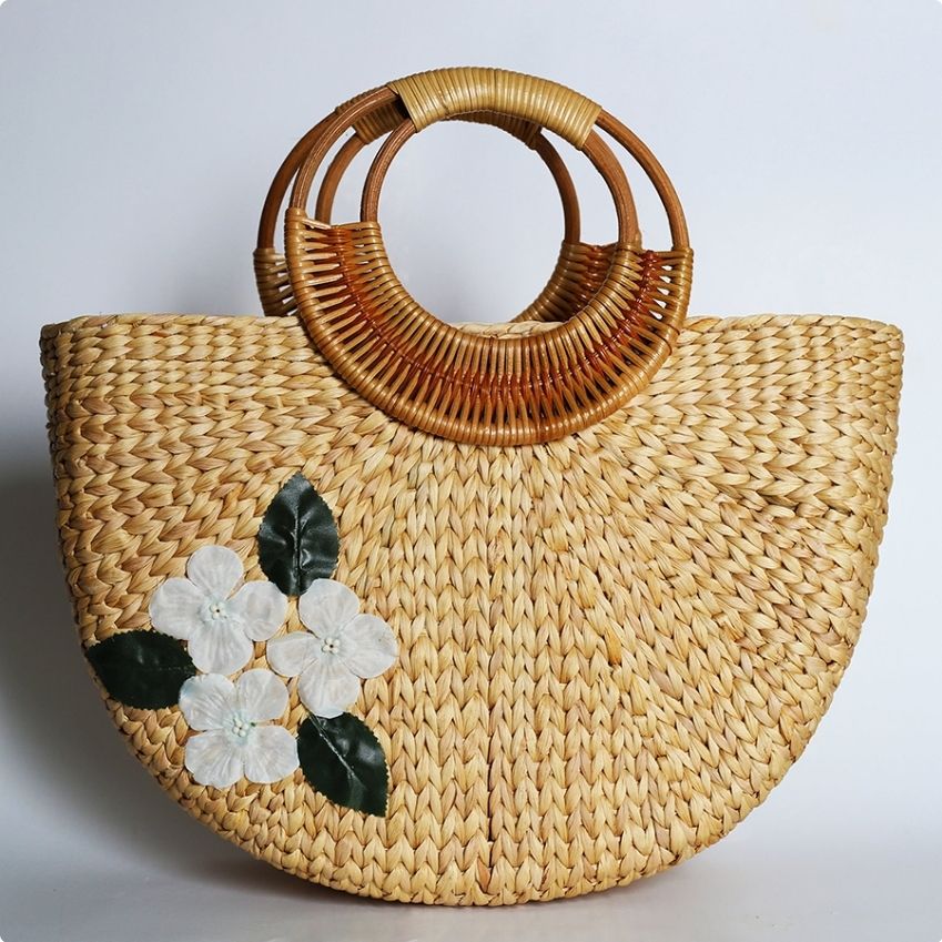  Túi xách lục bình đan thủ công 