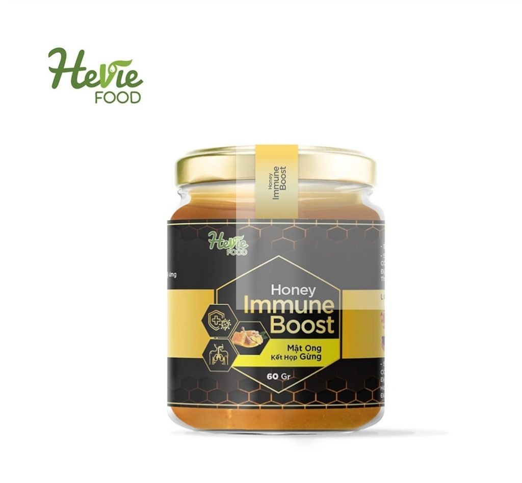  Mật Ong Chiết Xuất Gừng ImmuneBoost HeVieFood Tăng Cường Sức Đề Kháng 
