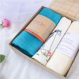  Set quà 057: Khăn quàng đũi xanh dịu dàng 