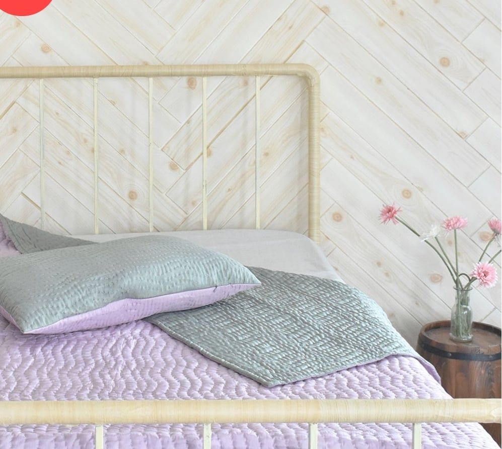  Chăn Khâu Lượn Sóng Thủ Công Vỏ Lụa Tơ Tằm 