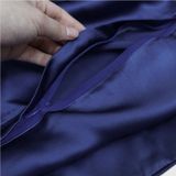  Vỏ gối satin Bảo Lộc 100% tơ tằm màu xanh dương 