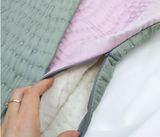  Vỏ gối lụa khâu thủ công 50x70cm 