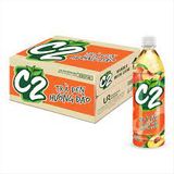  C2 Trà đen hương  đào chai 455ml 