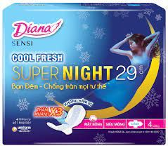  Băng vệ sinh Diana Sensi cool fresh super night 29cm 