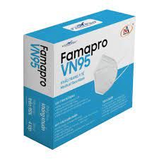  Khẩu trang y tế Famapro VN95 ( Bảo vệ 5 lớp; 10 cái/hộp) 