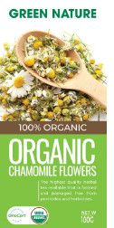  Hoa cúc la mã Chamomile Nguyên Bông Hữu Cơ hộp100g - Green Nature 