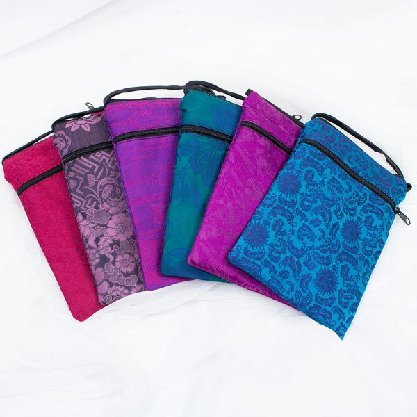  Túi đeo chéo mini lụa tơ tằm 