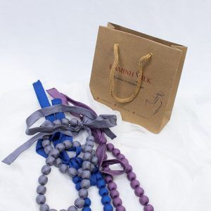  Vòng hạt lụa khâu tay 